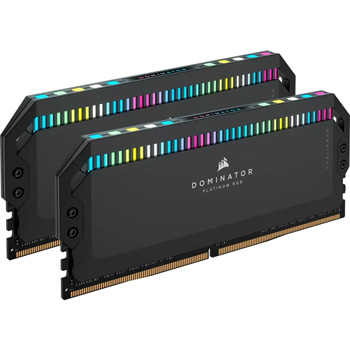 RAM Corsair DOMINATOR PLATINUM RGB 64GB (2x32GB) DDR5 5600MHz Black (CMT64GX5M2B5600C40)